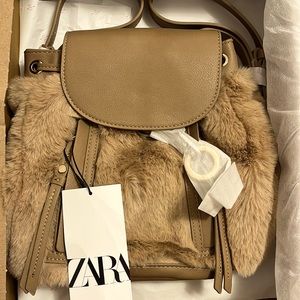 BNWT Zara Tan Backpack